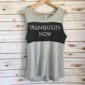 Lucy graphic athletic sleeveless tank tee M